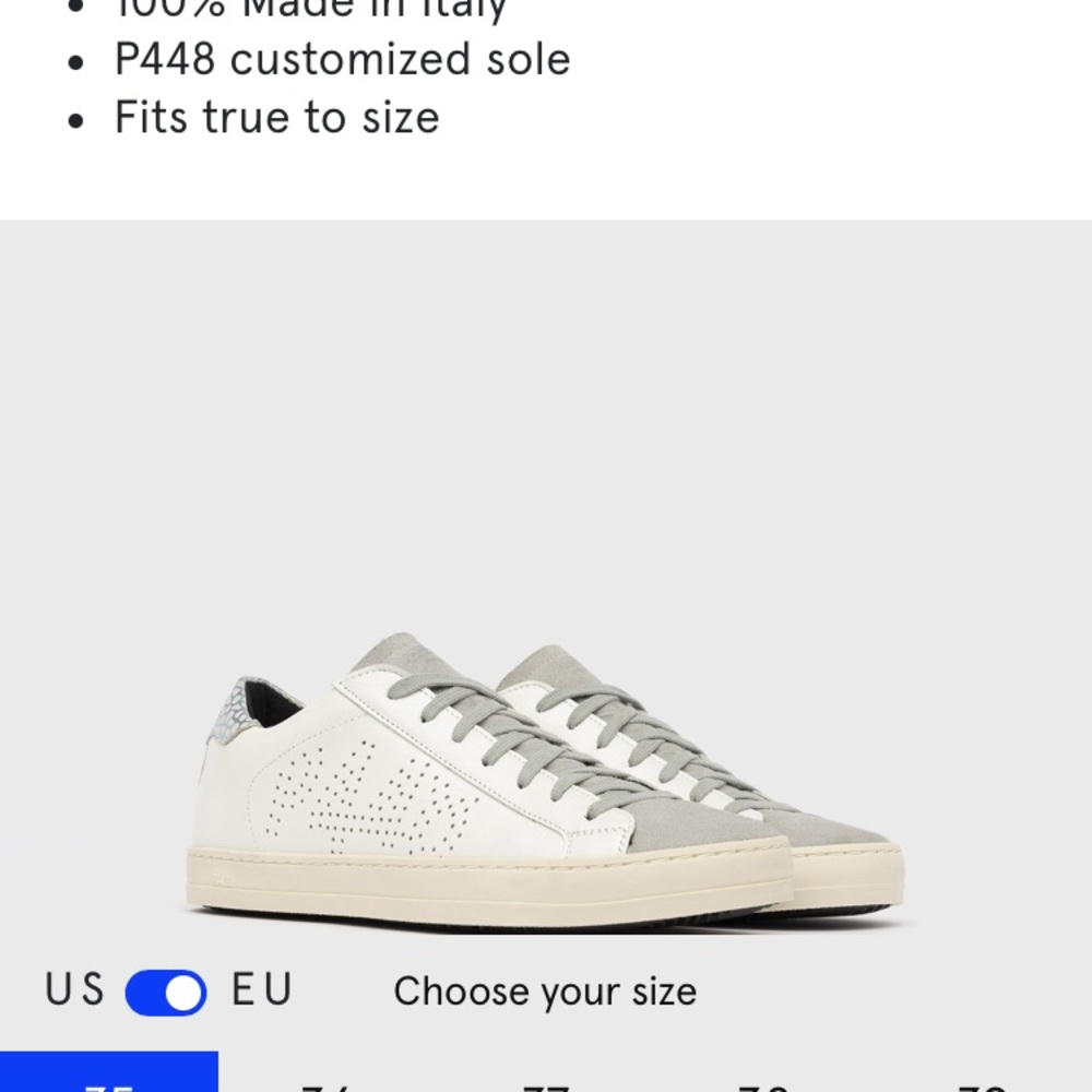 P448 Athletic Casual Shoe size 9